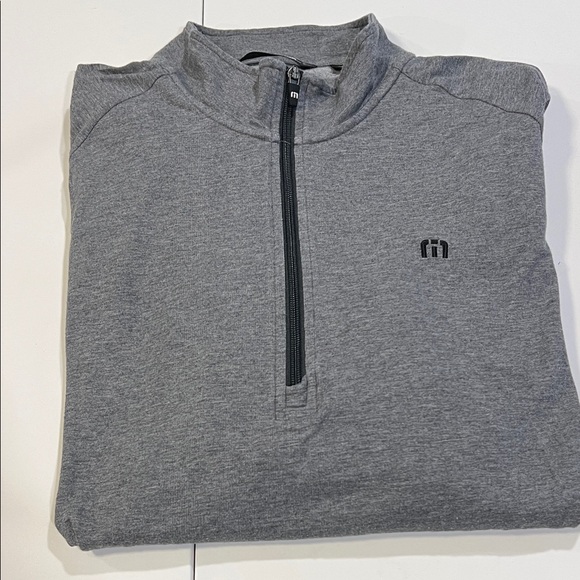 Travis Mathew Other - Travis Mathew Charcoal Zip-Up Sweater - 3/4‎ zip, golf sweatshirt